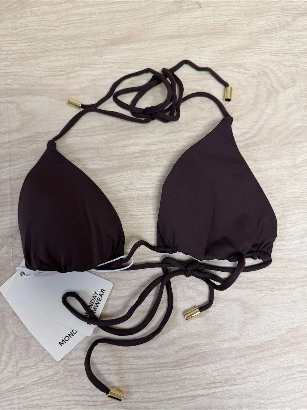 MONDAY SWIMWEAR TAORMINA TOP ESPRESSO- M
